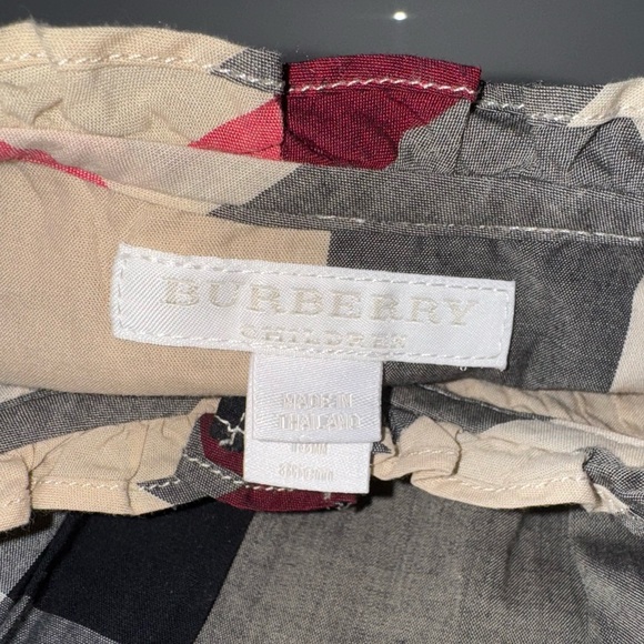 BURBERRY BABY GIRLS SHIRT DRESS SZ:18 MO - 100% AUTHENTIC LIKE NEW CONDITION - Picture 2 of 4